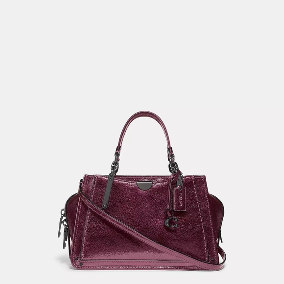 Coach NWT Handbag Metallic Plum - Picture 1 of 9